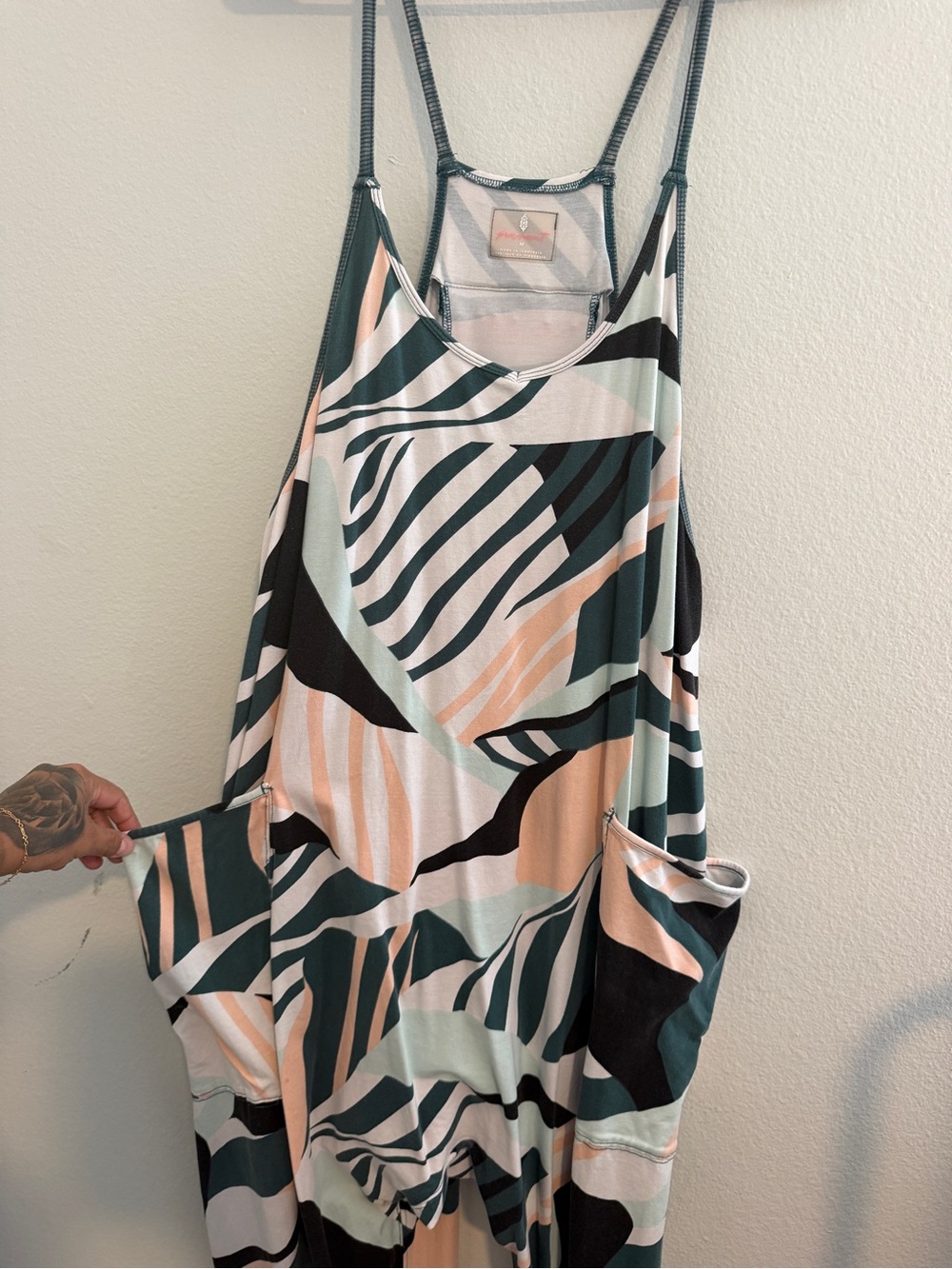 RARE Free people hotshot onesie abstract